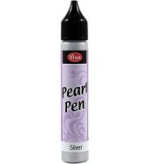 Viva Decor Pearl Pen Silver 25ml
